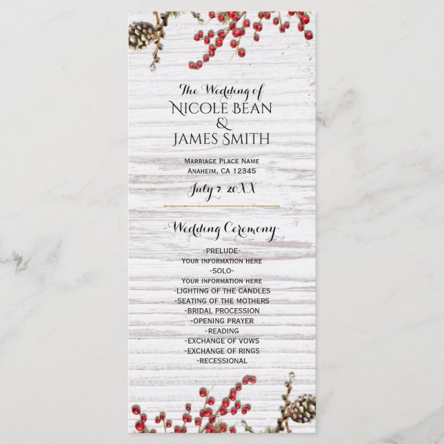 Programa para o Cone das Berries e pinheiro de inv (Frente)