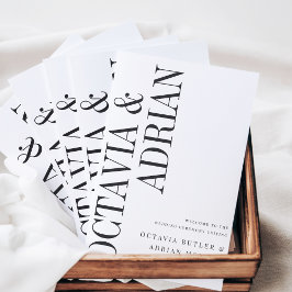 Programa Paralelo | Casamento preto e branco moderno