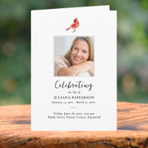 Pássaro Cardeal Vermelho, Fotos Funerais da Ordem 