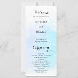 Programa Pastel Blue & Purple Sparparte Weds