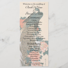 Programa Peacock e Peonies por Casamento Hiroshige