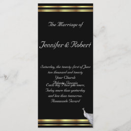 Programa Peacock Elegance in Black Dourada and Whi