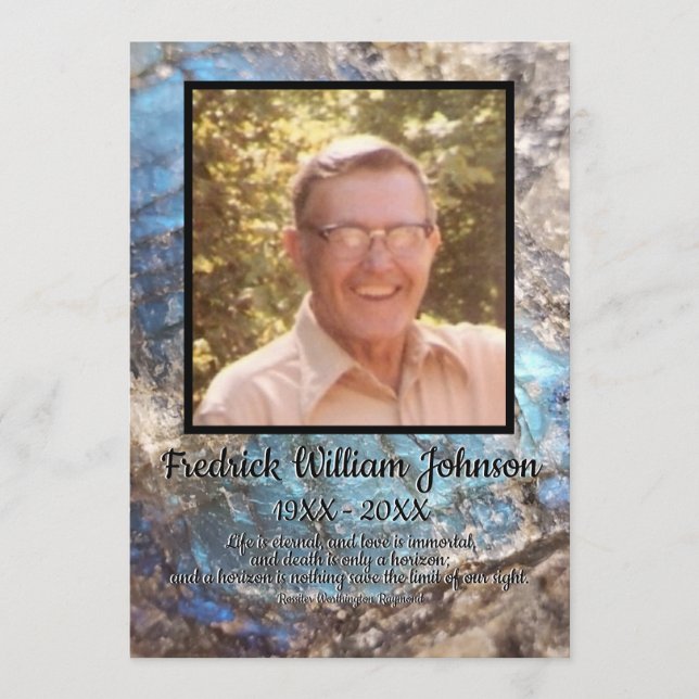 Programa Pedra Labradorita Azul com Cotação e Foto Quadrada (Frente)