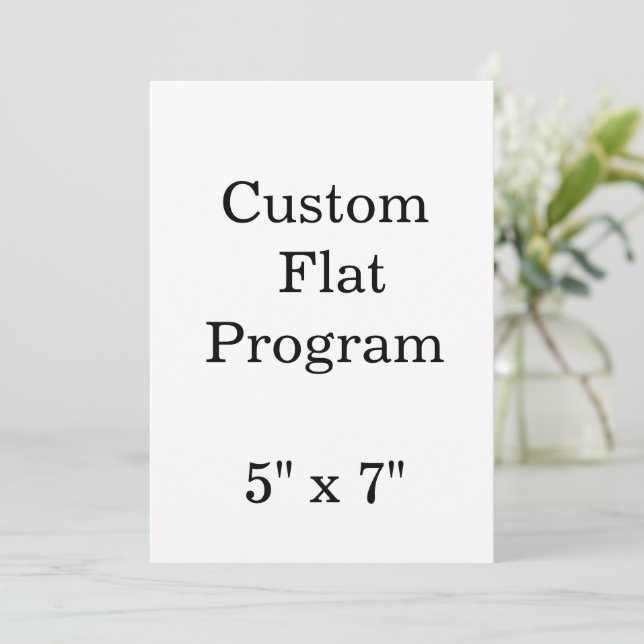 Programa personalizar simples personalizado 5" x 7" Squared (Em pé/Frente)