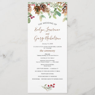 Programa Pine Red Berry Winter Greenery