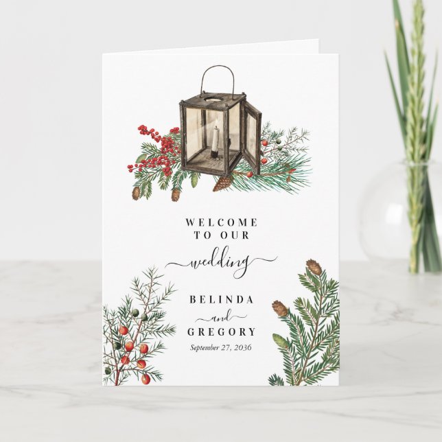 Programa Pinheiros de inverno Lanterna Ordem de Serviço de  (Frente)