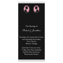 Programa Pintado de Casamento de Gay Silhouettes