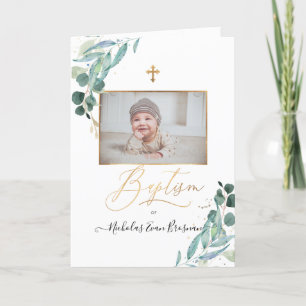 Programa PixDezines Watercolor Greenery Baptism