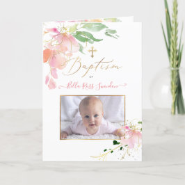 Programa PixDezines Watercolor Sweetpeas Baptism