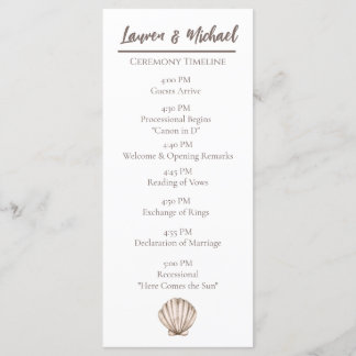 Programa Plana Natural Elegante Beach Seashell