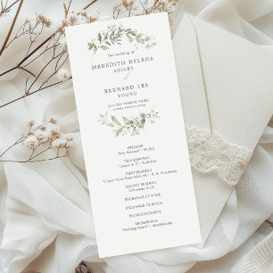 Programa Plano de Casamento Botânico Elegante