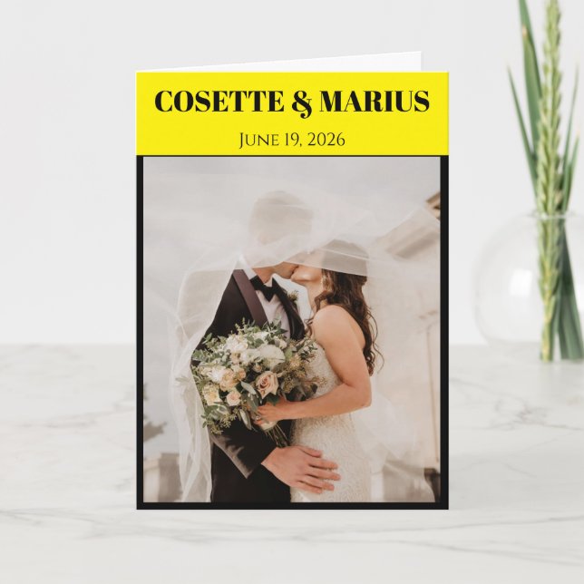 Programa Playbill Wedding (Frente)
