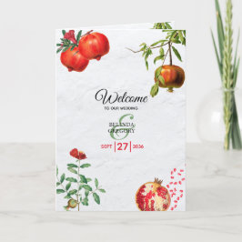 Programa Pomegranate Mediterranean Wedding Order Service
