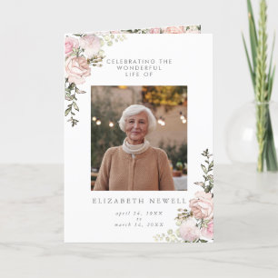 Programa Primavera Floral Folded Celebration of Life Progra
