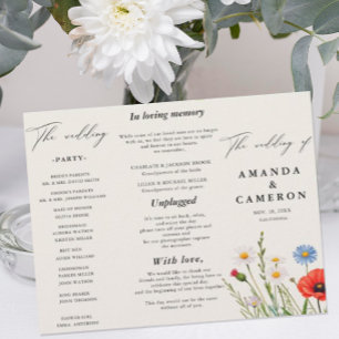 Programa primavera Wild Flower Meadow Wedding