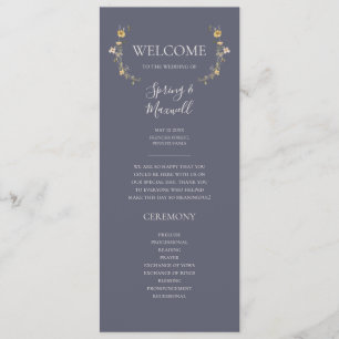 Programa Primavera Wildflower Casamento Dusty Púrpura