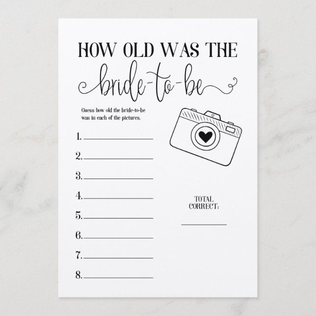 Programa Quantos Anos Tinha O Jogo Da Noiva Para Ser Chá (Frente)