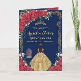 Programa Quinceañera Floral Rosa Encantada Ordem dos Aconte