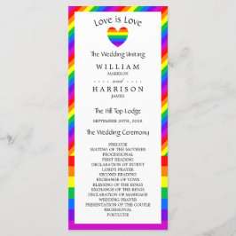 Programa Rainbow Heart Love is Love Wedding