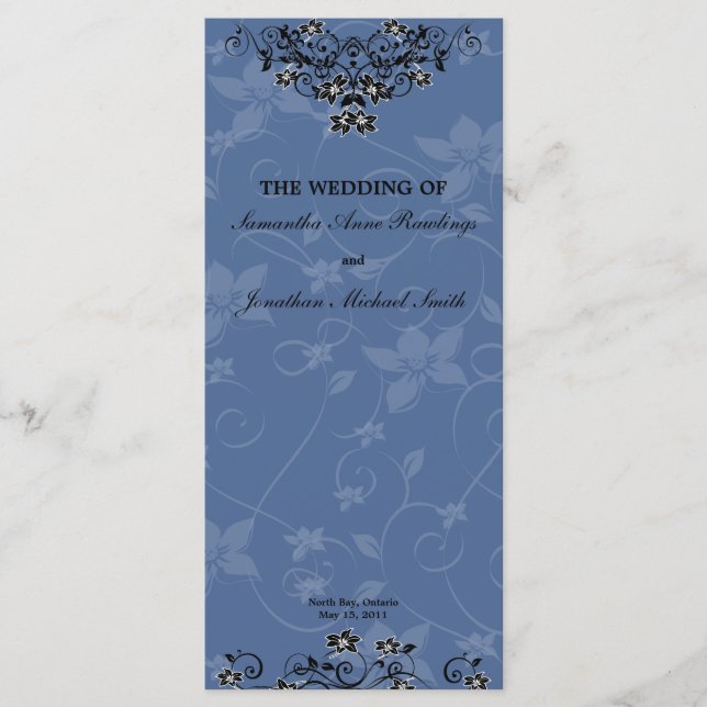 Programa Real Blue Chandelier Floral Weding (Frente)