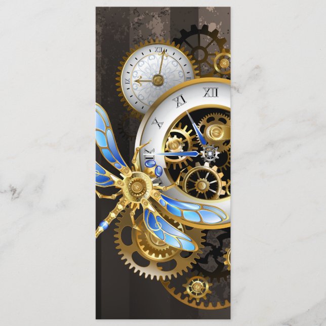 Programa Relógio Steampunk com Dragonfly Mecânica (Frente)