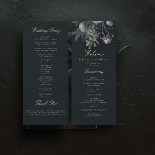 Programa Romântico de Casamento de Florais de Mood