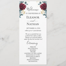 Programa Rosa vermelha de casamento