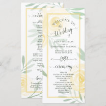 Rosas em Aquarela Amarelo Manteiga Elegante Casame