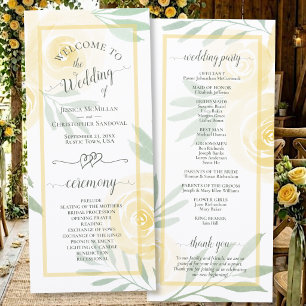 Programa Rosas em Aquarela Amarelo Manteiga Elegante Casame