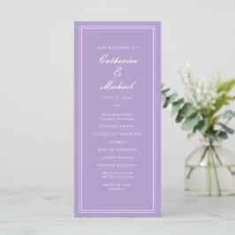 Programa Roteiro de Lavanda Clássica Absoluta para Casament