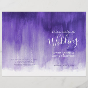 Programa roxo ultravioleta do casamento da arte