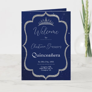 Programa Royal Blue and Starry Night Quinceanera