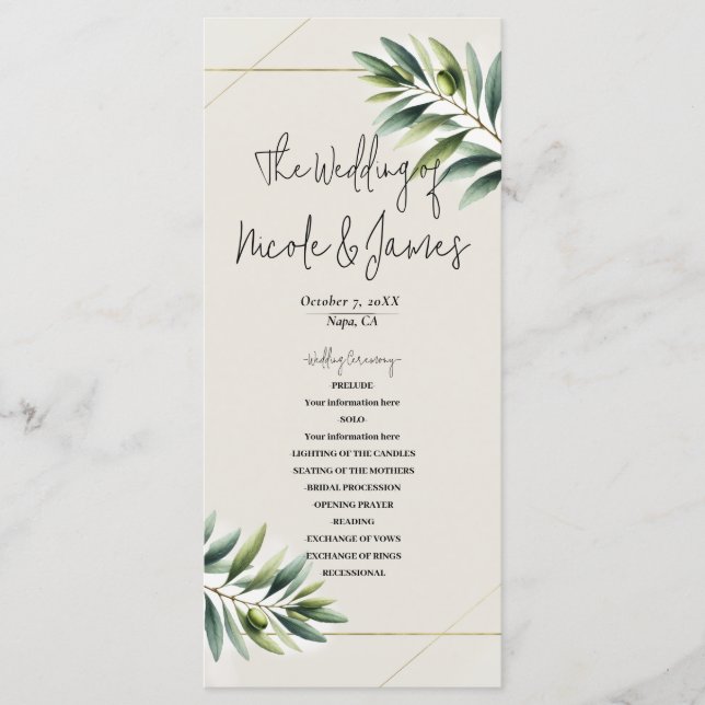 Programa Russo Dourado e Branco de Folha Verde (Frente)