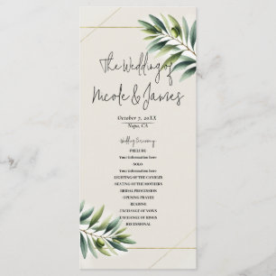 Programa Russo Dourado e Branco de Folha Verde