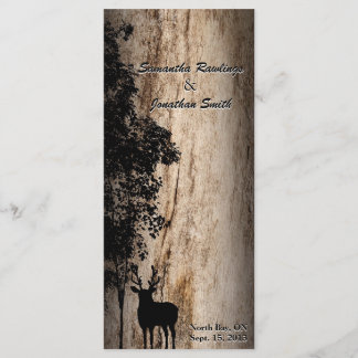 Programa Rustic Barn Conselho Deer & Tree Weding