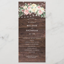 Programa Rustic Blush Floral Lights