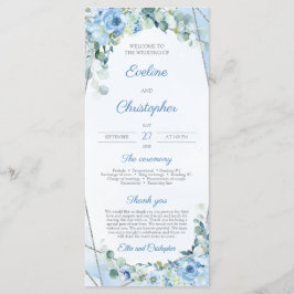 Programa Rustic Dusty Blue Floral Silver Geométrico