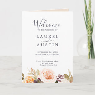 Programa Rustic Earth Florals Dobrou o casamento