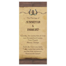 Programa Rustic Horsferes Barbed Wire Weding