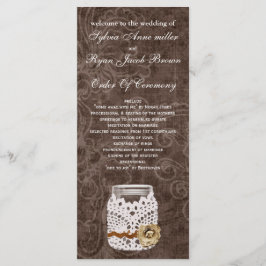 Programa Rustic Lace Invadiu Casamento Mason Jar