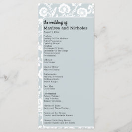 Programa Rustic Lace Wedding