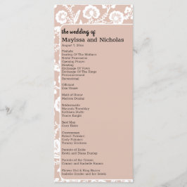 Programa Rustic Lace Wedding