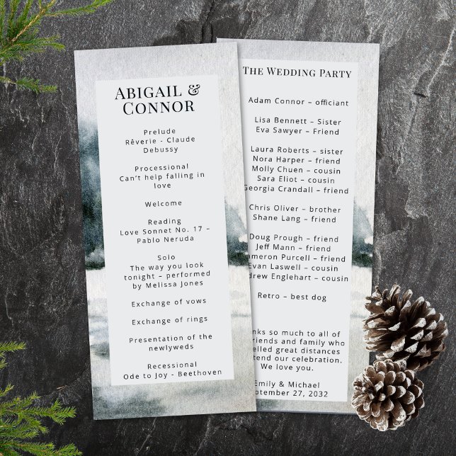 Programa Rustic Misty Mountain Lake Watercolor (Criador carregado)