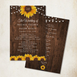 Programa Rustic Sunflower String Lights Casamento