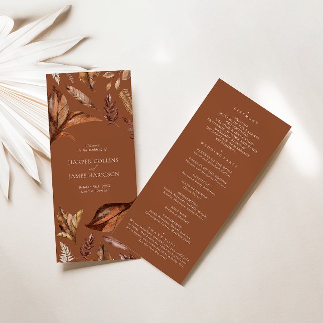 Programa Rustic Terracotta Sai da Cerimônia de Cas (Criador carregado)