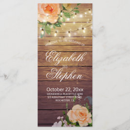 Programa Rustic Wood Floral String Lights