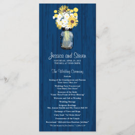 Programa Rustic Wood Mason Jar e Wildflower