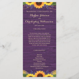 Programa Rústica Corda De Madeira Luz Púrpura Casamento De 