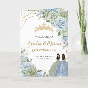 Programa Sage Green Blue Quinceañera Ordem dos Aconteciment