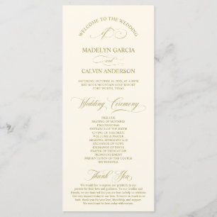 Programa Script Dourado de Elegância Clássica, Cerimônia de